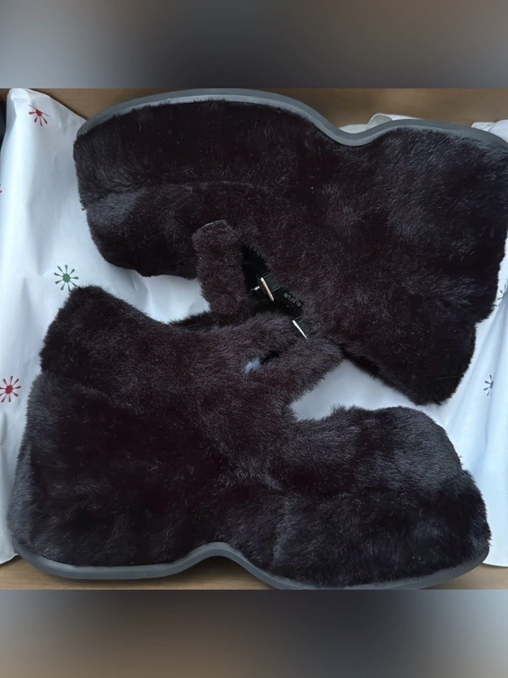 Dolls Kill Delia’s Theater Geek Faux Fur Platform Mary Jane’s nwt size 9